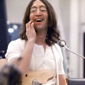 John Lennon during Let It Be sessions