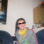 Mix-master Jimbo chillin' in his digs