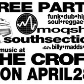 Southsection and Moqsha at The Croft, Bristol. (street poster)