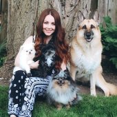 Girl With The Dogs