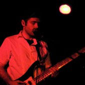 on stage with Ghost Ghost June 2008 @ Arlene's Grocery in NYC