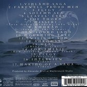 rear of the cd with tracklist