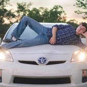 Ian Turner on his car