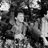 ICICLE WORKS Promotional photo 1986. From left: Chris Layhe, Chris Sharrock, Ian McNabb