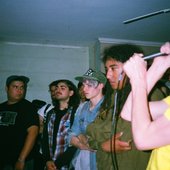 Juice from Lagrimas and Connie from FTTP up front at a All My Wishes show