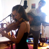 Giovanna & Ashley recording \"Bellwether\"