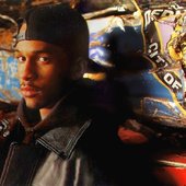 Scientifik posing for his album cover "Criminal" in 1993, one year before releasing the album.