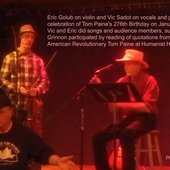 Tom Paine 276th Birthday Celebration Led by Vic Sadot in Oakland CA