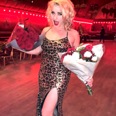 Tyscha Wagemans from Peachblood, Stay video shoot, Rivoli ballroom, London 2020