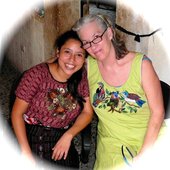 Rosario & Catherine in Santiago, Lake Atitlan, Guatemala 2009