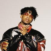 Download 21 Savage looking serious during a photoshoot