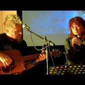 Tocoso AKA Tom Cook (left) and collaborator Heli (right)