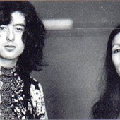 Julie Felix with Jimmy Page