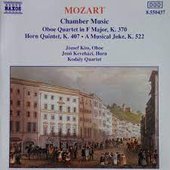 Mozart: Oboe Quartet, K. 370 / Horn Quintet, K. 407 / A Musical Joke, K. 522