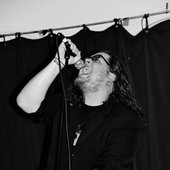 front man Nathan Collins at the Jube at their second gig 