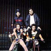 Anamanaguchi on bikes