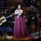 Hiba Al Kawas in \"Abu Dhabi Festival\" Closing Concert with Jose Maria Gallardo Del Rey accompanied by Bolshoi Orchestra