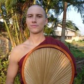 Adam Aslan as the Venerable Vinaya