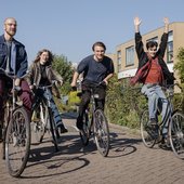 Misprint op de fiets