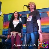 Síofra Martin and host Kylyra, Kids Express 2010.