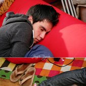 Sam tsui's sleeping..