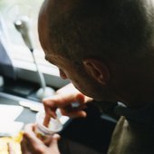 On tour in N. Europe 2002, Robert eats yoghurt tourbus style 