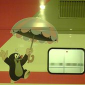 on a train in finland