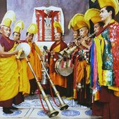 Eight Lamas from Drepung