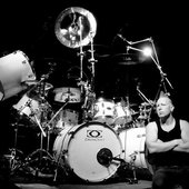 Mike and his drum kit