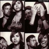 A photobooth strip of Holly Miranda in the bottom left square, burning me