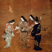 Painting used in "Japanese Masterpieces for the Koto".