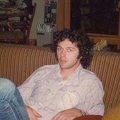 Jeff Cowell at Snail Records Studio in Chicago,1974