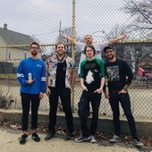 the boys at a fence