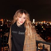 Sabrina Carpenter for the Fast Times merch shoot