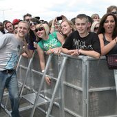 Siah with the crowd after our set @ RFK Stadium