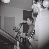 Chris and James recording at Nova