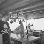 Making tea after lunch