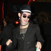 Kitten chilling at the Anne Rice Queen of the Damned Ball afterparty