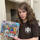 hayden with his cheese sandwich set