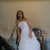 Melody Singing on her Wedding Day
