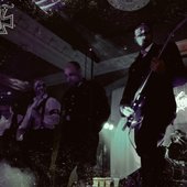 All the four members of Stahlfront performing live