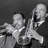 Harry Edison and Jimmy Forrest of the quintet.