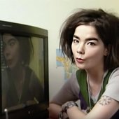 Bjork and her TV.