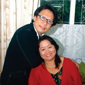 Manila Sotang with her husband Uday sotang