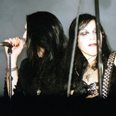 Rozz Williams and Eva O on stage