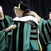 Receiving Honorary Degree