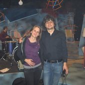 Petra with her famous brother, singer of My Buddy Moose