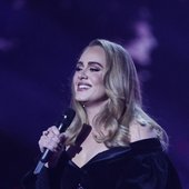 adele in purple