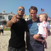 Tom Morello with Tony Hawk