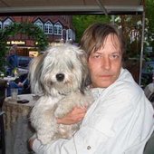 Horst with his Dog Pada 2005